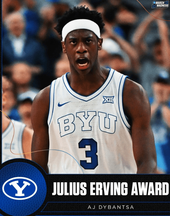 AJ-迪班萨荣膺NCAA年度最佳小前锋 朱利叶斯-欧文